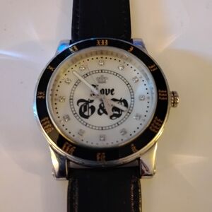 Black and White Love G&D Watch